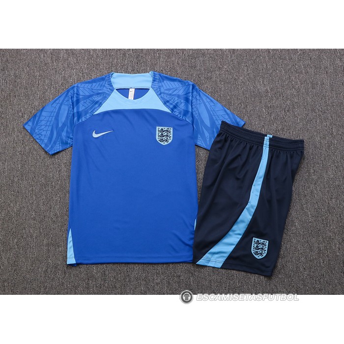 Chandal del Inglaterra Manga Corta 22-23 Azul - Pantalon Corto